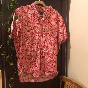 J. Crew Mercantile Flex Floral Button down Shirt